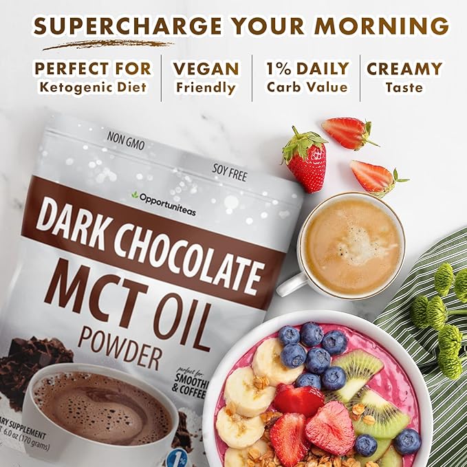 Dark Chocolate MCT Oil Powder