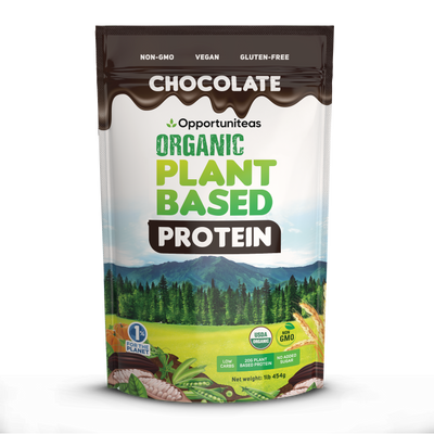 Organic Chocolate Vegan Protein Powder - 20g of Plant Based Protein