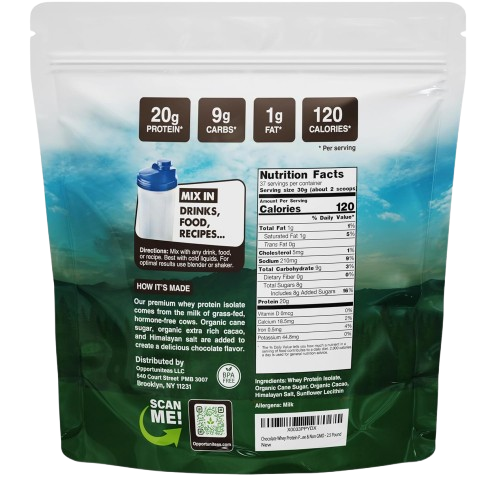 Opportuniteas Grass Fed Whey Protein Isolate