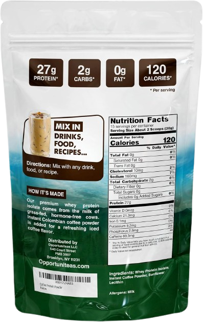 Opportuniteas Grass Fed Whey Protein Isolate
