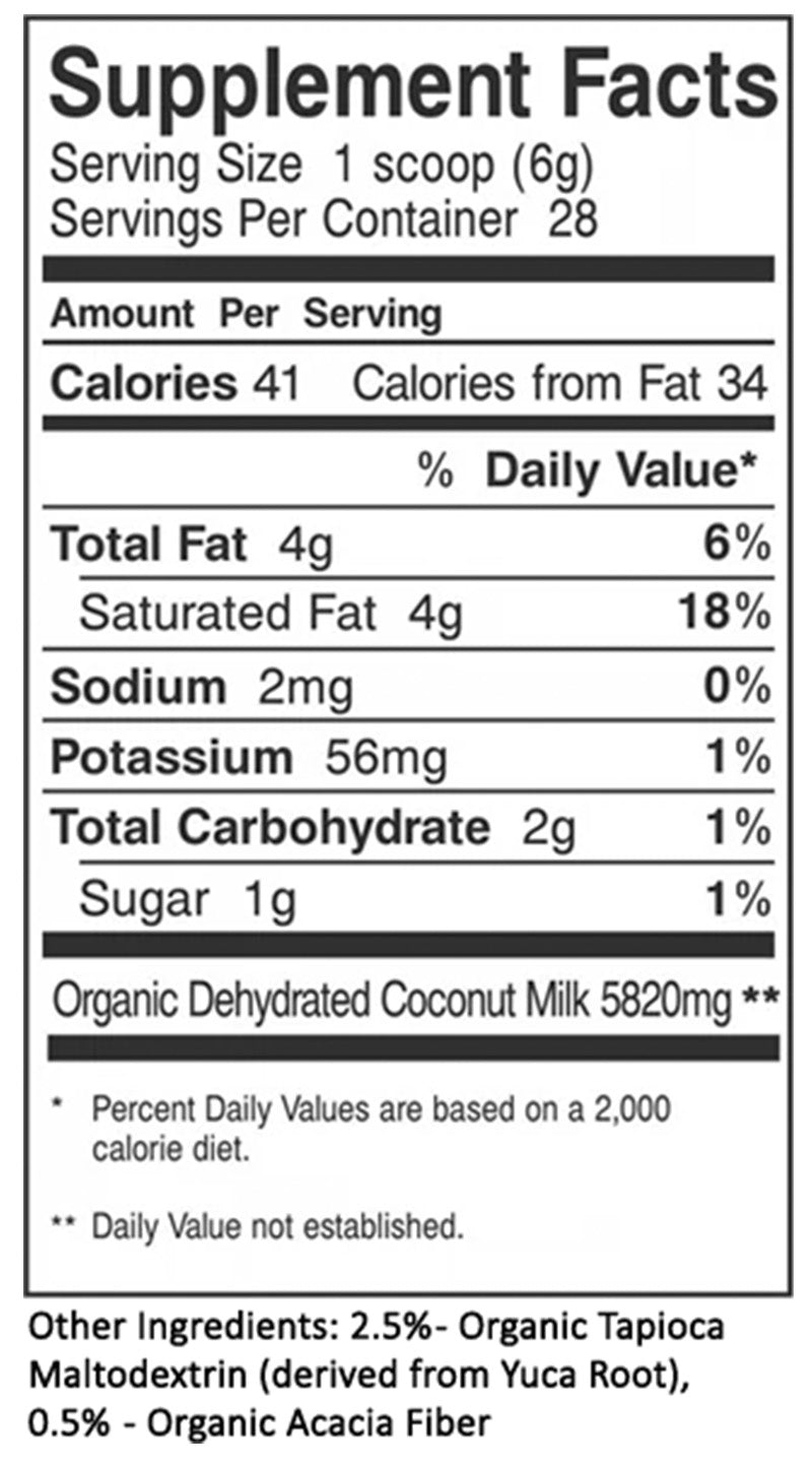 Coconut Milk Powder: Nutritional Facts and Amazing Health Benefits –  Yaeorganics